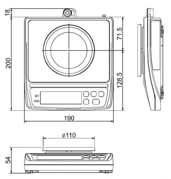 เครื่องชั่งดิจิตอล ทศนิยม 2 ตำแหน่ง AND รุ่น EK-610i - Image 2